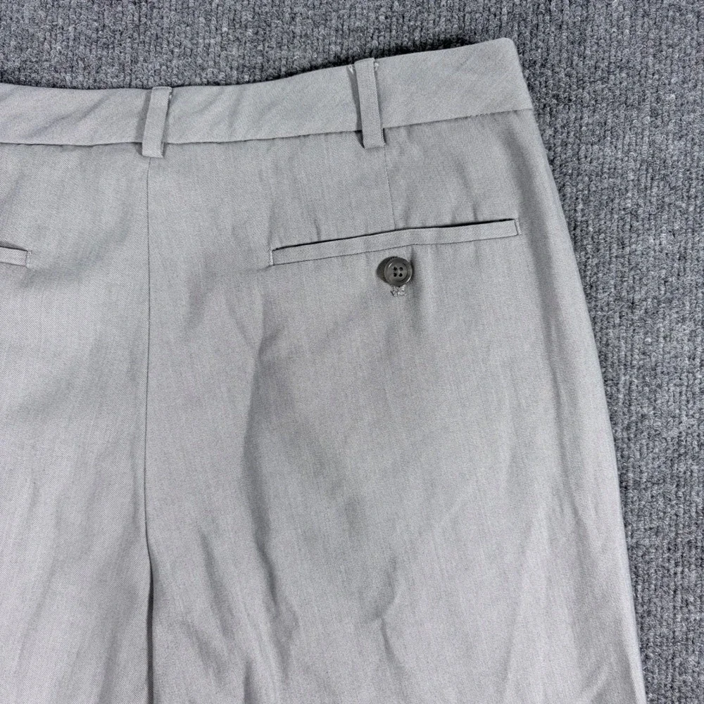 Van Heusen Mens Straight Fit Dress Pants Light‎ Gray 33x30 Stretch Trousers